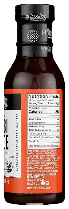 Lucky Foods Seoul Korean Bbq Sauce (Twin Pack - 2 Bottles (1 Kalbi, 1 Bulgogi))