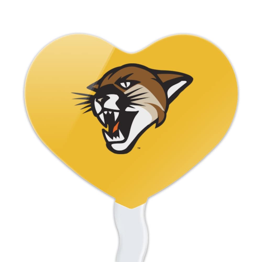 GRAPHICS & MORE Cupcake Picks Set of 6, Acrylic, Heart Design, One Size, University of Vermont