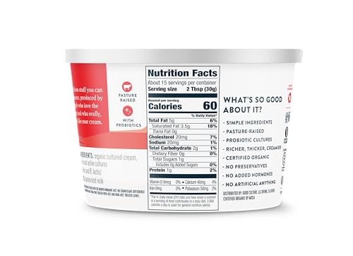 Good Culture Organic Pasture Raised Sour Cream Tub - 16 oz