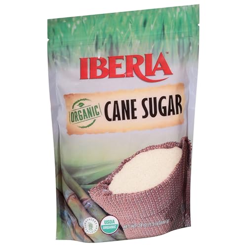 Iberia Organic Premium Cane Sugar, 1.5 Lb. (Pack Of 3) 100% Natural, Non Gmo, Pure Cane Sugar