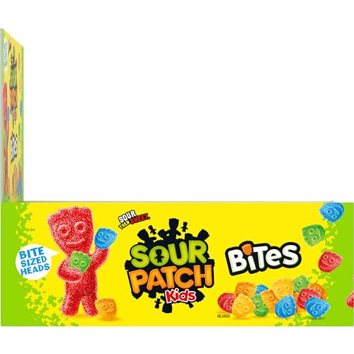 SOUR PATCH KIDS Bites Soft & Chewy Candy  12-1.8 oz Tubes