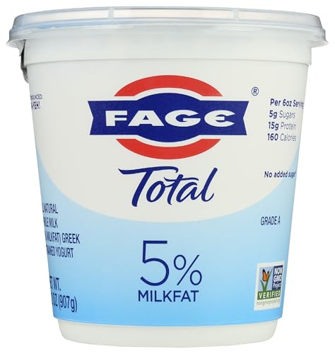 FAGE Total Greek Yogurt, 5% Whole Milk, Plain, 32 oz