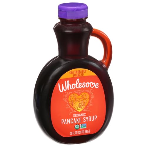 Wholesome Sweeteners Organic Pancake Syrup, 20 Fl Oz (Pack of 3)