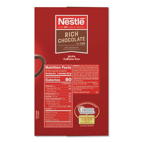 Nestle Rich Hot Cocoa Beverage Mix, 0.71 Ounce -- 300 Per Case.