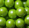 Bayside Candy 1'' Large Gumballs - Colored Gumball Collection - Gumball Machine - Shimmer Lime Green/Pearl Green Gumballs 1'' La