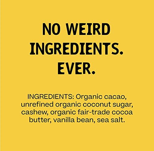 Hu Chocolate Bars | 12 Pack Cashew Butter Vanilla Bean Chocolate | Natural Organic Vegan, Gluten Free, Paleo, Non Gmo, Fair Trad