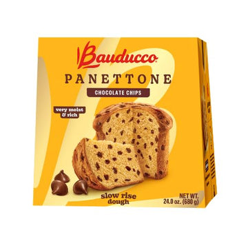 Bauducco Panettone with Chocolate Chips, 24.0 oz (Pack of 3) - Soft and Moist Holiday Cake - Traditional Italian Slow Rise Dough