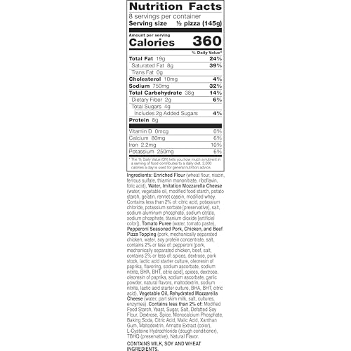 TotinoS Party Pizza, Pepperoni, Frozen Snacks, 4 Ct, 40.8 Oz