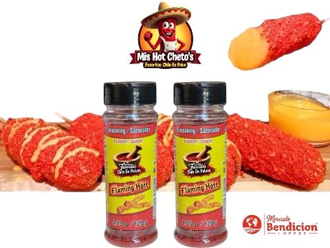 Flaming Hot Flavored Chili Powder Pack Of 2 Hot Flaming (2 Pack, Hot Flaming Flavor 2 Pack)