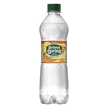 Poland Spring Brand Sparkling Natural Spring Water, Mandarin Orange 16.9 Fl Oz, 8 Count