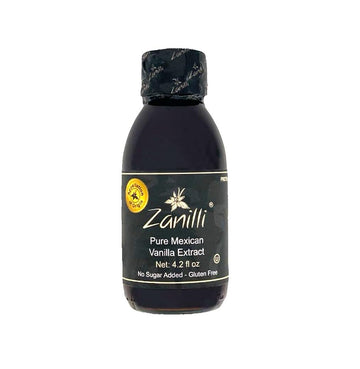 Zanilli Mexican Vanilla Extract - 4.2Fl Oz - Pure Vanilla Extract For Baking - No Sugar Added - Gluten Free