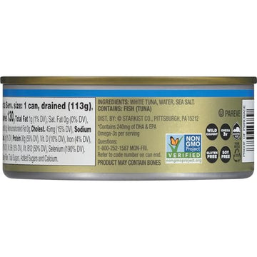 StarKist Selects Solid White Albacore Tuna In Water - 4.5 oz Can (Pack of 6)