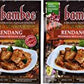 Bamboe - Rendang - Indonesian Dry Curry Paste - Indonesian Instant Spices - 6 X 1.2 Oz /36 G - Product Of Indonesia By Bamboe