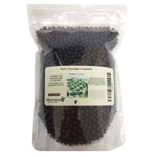Mona Lisa Dark Chocolate Edible Crispearl Decorations From Olivenation, Elegant & Delicious Topping & Inclusion - 8 Oz