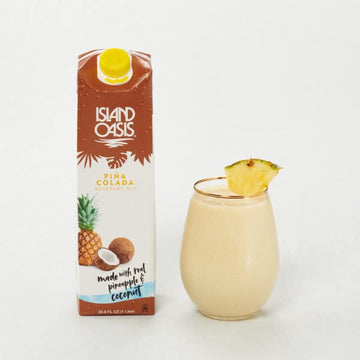 Island Oasis Pina Colada Fruit Puree Beverage Mix, 33.9 Fluid Ounce (Pack Of 12)