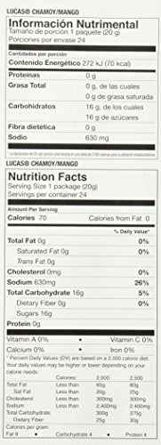 Lucas Chamoy / Mango 12 Chamoy & 12 Mango Flavored Powder 24