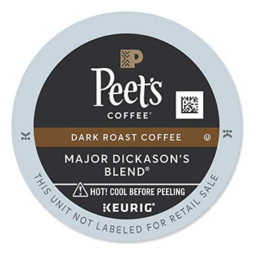 Peets Coffee Major Dickasonas Blend, Keurig K-Cups, 88 Count