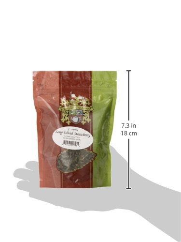 English Tea Store Loose Leaf, Long Island Strawberry Green Tea Pouches - 4Oz, 4 Ounce