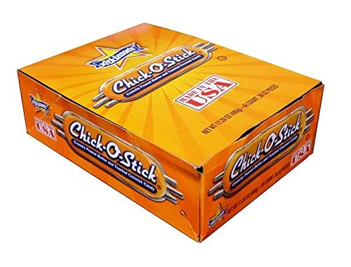 Chick-O-Sticks, Fun Size - Classic Coconut Peanut Butter Candy Gift - 0.36 oz. Sticks, Box of 48 By Lyzas Sweets & Treats