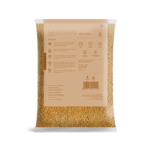 The Millet Company 500G Unpolished Combo Pack Of 5, Browntop, Foxtail, Kodo, Barnyard, And Little Millet [2.5Kg Total], Natural