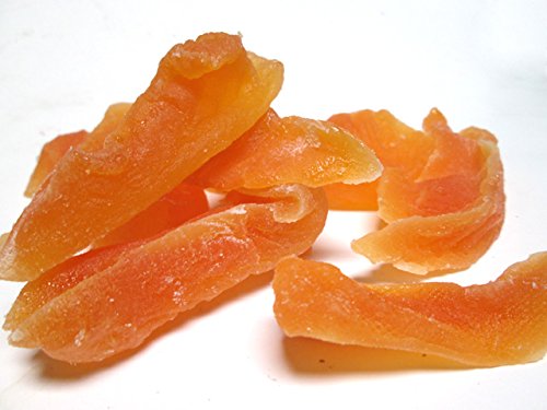 Natural Dried Cantaloupe Spears, 3 Lb Bag. No Sulfits. Low Sugar