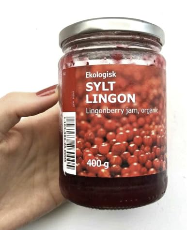 Sylt Lingon, Lingonberry Preserves, Ikea Food, 14.1 Oz Jar - Super Fruit
