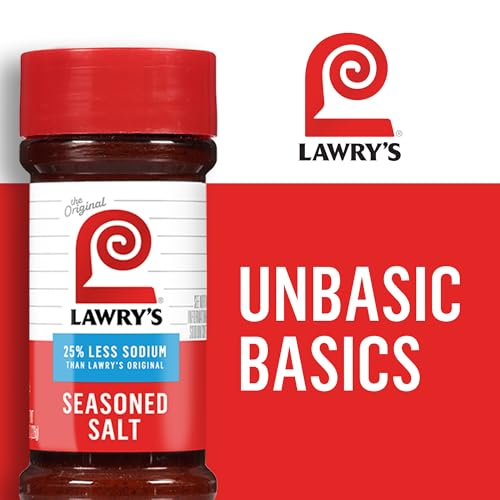 Lawrys 25% Less Sodium Seasoned Salt, 8 oz (Pack of 12)