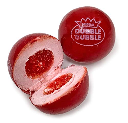 Very Cherry Dubble Bubble Gumballs | Candy Filled Bubble Gum Balls 1'' | 1.5 Pounds