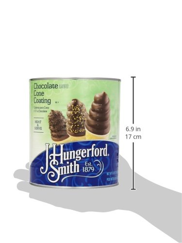 J. Hungerford Smith Cone Coating, Chocolate, 6.81 lb Tin - Ideal for Baking and Decorating