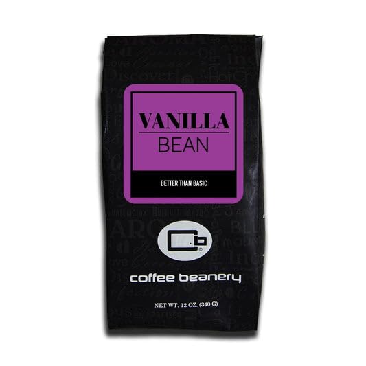 Vanilla Bean Flavored Coffee, Specialty Arabica Coffee, Medium Roast, 12 ounce, Automatic Drip (Ground)