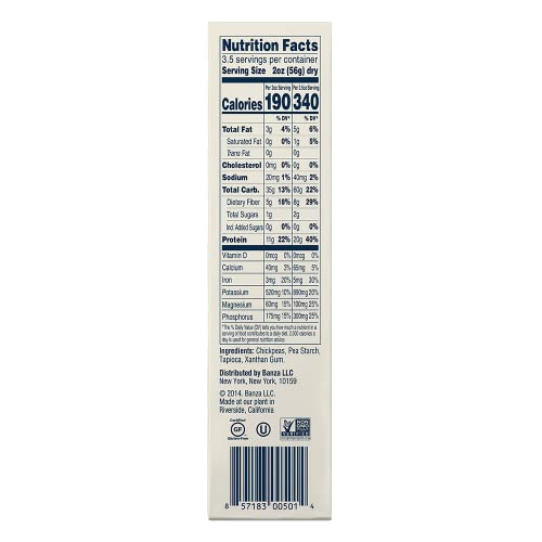 Banza Chickpea Rotini, 8 Ounce (Pack Of 5)