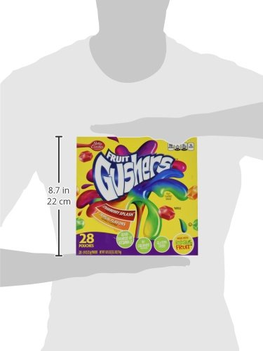 Betty Crocker Fruit Gushers, Strawberry Splash And Tropical, 0.9 Ounce (Pack Of 42)
