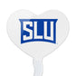 GRAPHICS & MORE Cupcake Picks Set of 6, Acrylic, Saint Louis University, Model CUPCAKE.HEART.CLCSLU.Z007804