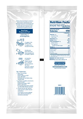 Basic American Foods Santiago Excel Refried Beans, 29.7 Oz (Pack Of 6), Large Size For Food Services And Restaurants, Easy To Pr