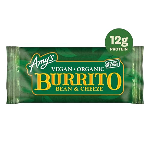 Amys Frozen Burrito, Vegan Bean & Cheeze, Gluten Free, Non-Dairy, 6.3 oz.