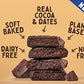 Natures Bakery Double Chocolate Brownie Bars, Whole Grains, Dates, and Cocoa, Plant Based, Dairy-Free, Snack Bar, 6 Count (Pack