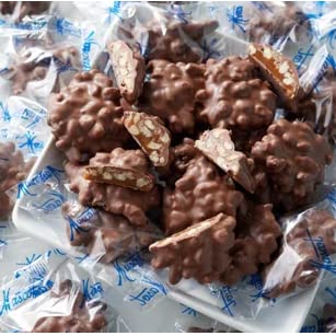 Mascot Nut Candy Since 1955 - Pecan Clusters Smooth Milk Chocolate Caramel And Pecans 1.25 Pounds - Individually Wrapped - Gift