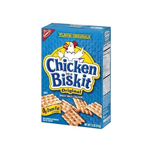 Nabisco, Chicken In A Biskit, Original Crackers, 7.5oz Box (Pack of 4)