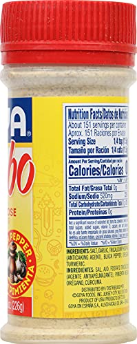 Goya Pasta Inc. Adobo Con Pimiento With Pepper, 8 Ounce (Pack Of 24)