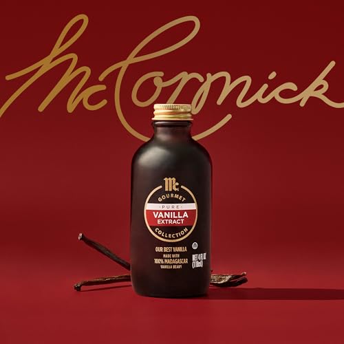 McCormick Gourmet Collection Vanilla Extract  Pure  Our Best Herbs & Spices  Crafted in Small Batches with 100% Madagascar Vanilla Beans  Elevates Cookies  Pancakes  Waffles  Coffee  Sauces  Glazes  and More  4 fl oz