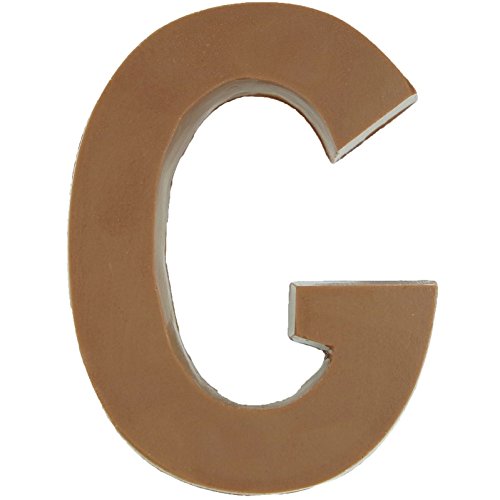 Philadelphia Candies Solid Milk Chocolate Alphabet Letter G, 1.75 Ounce Novelty Gift