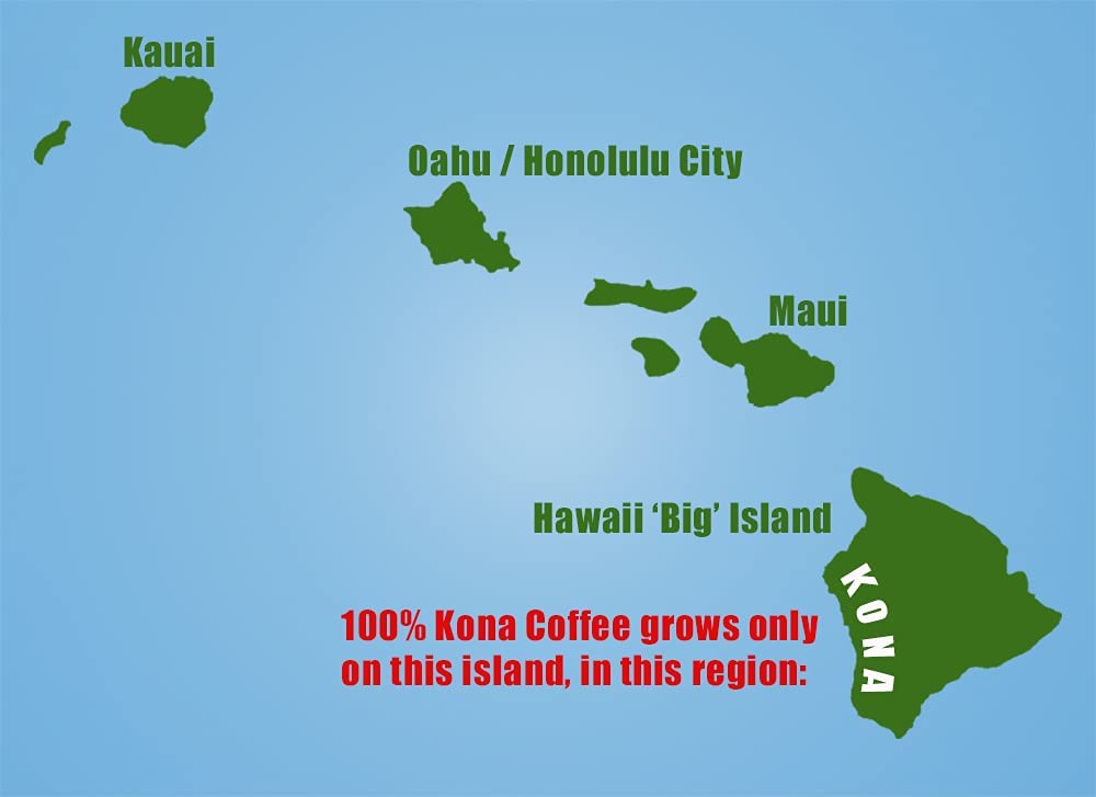 Blue Horse 100% Kona Coffee, Medium Roast, Arabica Whole Beans, 1 lb (16 oz) Bag, Farm Fresh, Authentic Hawaiian Coffee beans fr