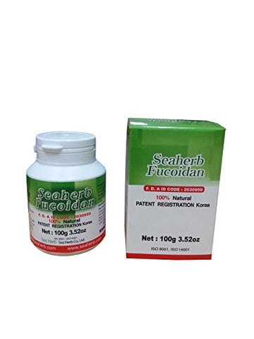 SeaHerb 100% Natural Brown Seaweed Extract Powder, 100g (3.53 oz), Green