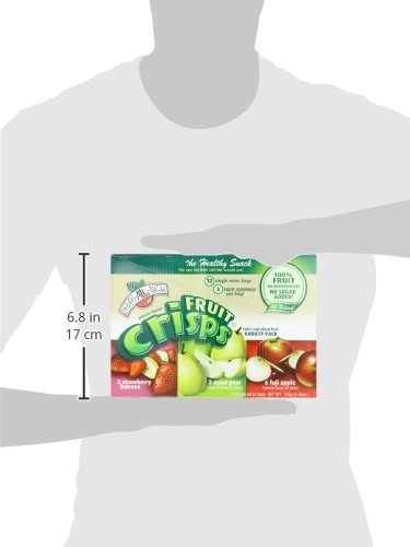 Brothers All Natural Freeze Dried Fruit Crisps, Variety Pack, 24 Single Serve Bags, Fuji Apple, Asian Pear, Banana Strawberry, M
