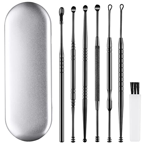 Ear Cleaning Kit,Safe Ear Wax Removal Tool,Earwax Removal Kit,Easy To Use,Painless Ear Pick,With Storage Box And Cleaning Brush 