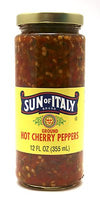 Sun Of Italy - Hot Cherry Peppers - Ground 12Oz