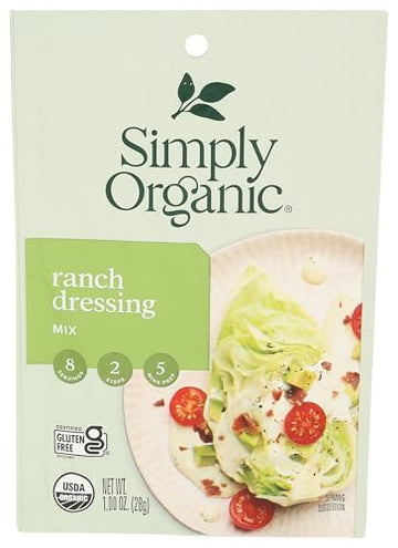 Simply Organic Dressing Mix Ranch 1 Oz