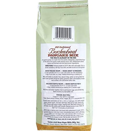 New Hope Mills Easy To Make Pancake Mix- Two 32 Oz. Bags- Your Choice Of 5 Different Varieties (Buckwheat)