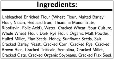 La Brea Bakery Whole Grain Bread Loaf - 21.5 Ounce - 12 per case