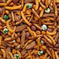 malt-inspired NUTS Bar Mix with Wasabi - Pretzels, Cheese Stix, Sesame Stix & Wasabi Peas - 32oz Resealable Bag